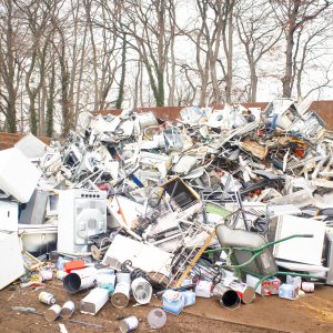 garbage dump, scrap metal and electrical appliances, disposal, recycling of old things